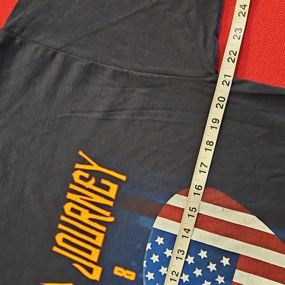 Def Leppard Journey Tour 2018 Black short sleeve Graphic Tee Lg. Cities On Back - Picture 6 of 8